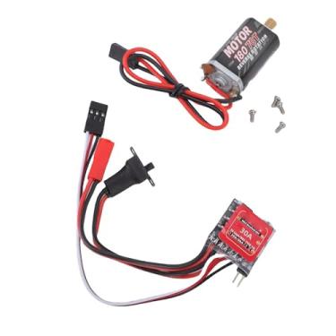 Imagem de SUNGOOYUE Conjunto ESC de Motor Sem Escova para Carros RC, Controlador Eletrônico de Velocidade de Motor Escovado Com Resfriamento Eficiente, Compatível Com Modelos 1/16 1/18 /24 e Baterias 2S LiPo