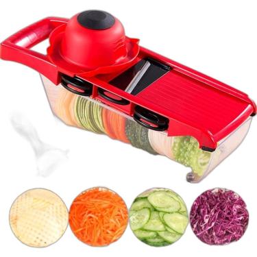 Imagem de Mandolina Picador De Legumes Com Lâminas Reguláveis Cozinha