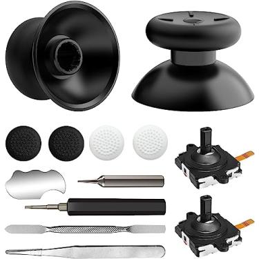 Imagem de Replacement Kit for Oculus Quest 2 Controller/Meta Quest 3 Controller (13-in-1), DUXICEPIN Joysticks, Thumbstick, Screwdriver, Tweezer & Pry Tool-Ultimate Meta Quest 3 Controller Accessories (Black-13