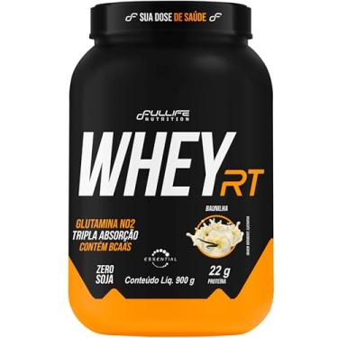 Imagem de Fullife Nutrition, Whey protein concentrado RT, 22g de proteína, Sabor Baunilha, Pote, 900 gramas • 23 Doses