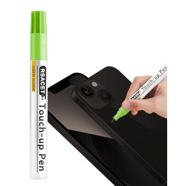 Imagem de Caneta de tinta de retoque Space Black SP80 para iPhone 14 Pro/14 Pro Max - Correspondência de cor exata para arranhões na moldura, kit de reparo de arranhões de secagem rápida com ponta de