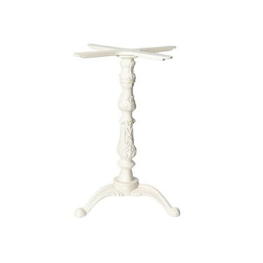 Imagem de Kit Pé De Mesa Base Trava Veroninha Alumínio Fundido Branco