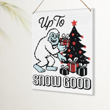 Imagem de Placa engraçada de decoração de Natal de inverno, presentes para mulheres e homens, até a neve, bom inverno, parede, porta, decoração para casa, escritório, cozinha, banheiro