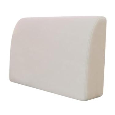 Imagem de Bothyi Almofada de cunha para costas, acessório para sofá, encosto para escritório, portátil, para leitura, respirável, macio, suporte para costas, Branco
