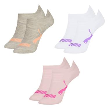 Imagem de Kit 3 Pares de Meias Puma Sapatilha Invisível Infantil