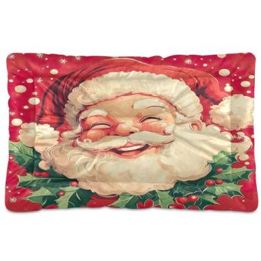 Imagem de SEHANY Cama de Natal para cães e gatos com fundo antiderrapante, cama de canil, colchão macio para animais de estimação, lavável para cães pequenos, médios e grandes, gatos, 45,7 x 61 cm