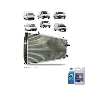 Imagem de Kit Radiador Ducato/Boxer/Jumper 2.5 + Aditivo Visconde RV Cool Azul + Água Desmineralizada 5L