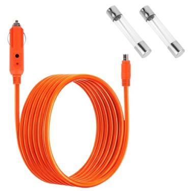 Imagem de Cabo de Carregamento Veicular 14AWG para Jackery Estação de Energia Portátil Explorer 3000 Pro 2000 Plus 2000 v2 1500 Pro 1500 1000 v2, Cabo Carregamento DC8020 2m (Laranja)