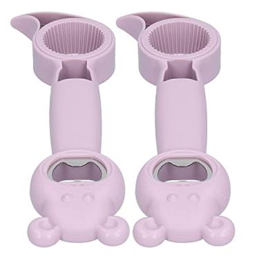 Imagem de Phefop 2 Pces 4 Em 1 Abridor de Lata Manual Portátil Abridor de Garrafa, Aço Inoxidável Pp, Fácil de Usar para Casa, Cozinha, Bares (#13)