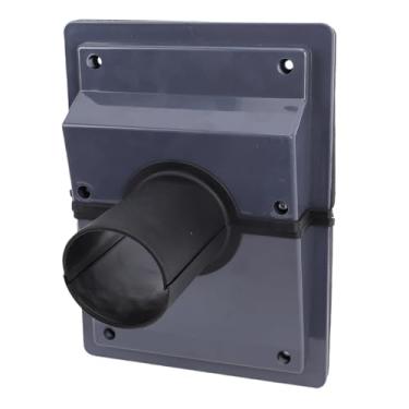 Imagem de SUNGOOYUE Kit de Cobertura de Conjunto de Linha de Penetração de Parede, de Vedação de Borracha ABS para Ar Condicionado Com Fácil Instalação, Acabamento Profissional de Design de Duas (6 cm/2,4