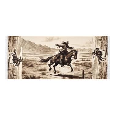 Imagem de Wassud Capas de lavadora e secadora de cavalos galopantes, protetor de lavadora com sacos de armazenamento, capa de geladeira à prova de poeira com bolsos para lavanderia doméstica, cozinha, 120 x 55