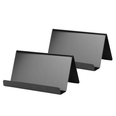 Imagem de Fockety Porta-Cartões de Mesa, 2 Unidades de Aço Inoxidável, Porta-Cartões de Visita, Cartões de Visita, Expositores de Cartões de Visita, para Uso Diário Em Casa No Escritório
