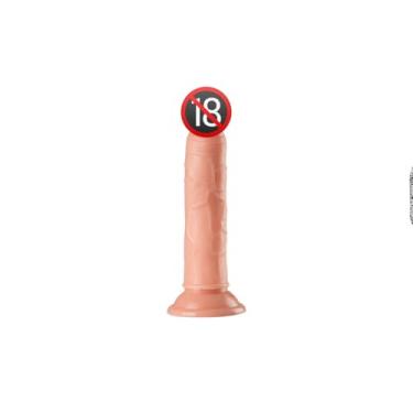 Imagem de Prótese Realística em TPE com Ventosa, 19cm de Comprimento, 3,5cm de Espessura, Textura de Veias, Glande Definida