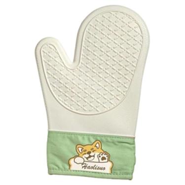 Imagem de ＫＬＫＣＭＳ Luva de silicone para forno, ao calor, portátil, antiderrapante e leve, essencial para assar, grelhar e fazer churrasco, Style B