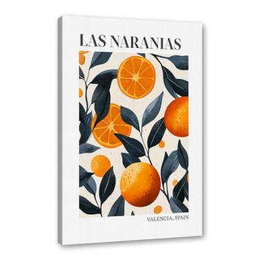 Imagem de Pôster colorido de limão, citrinos e laranjas, mercado de frutas, vintage, arte de parede, decoração de cozinha, pintura em tela para sala de jantar e quarto (SKU6,12 x 45,7 cm = (30 x 45 cm