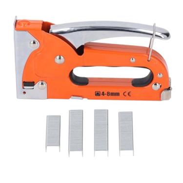 Imagem de WALFRONT Pistola de Grampo para Serviço Pesado para Madeira Pistola de Grampeador 3 Em 1 para Construção Em Aço Multifuncional Inclui Manual de Grampo de 200 Unidades Com Liga de Aço