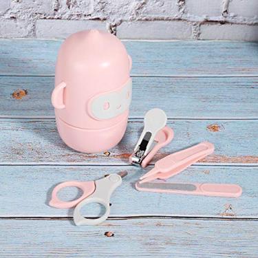 Imagem de aqxreight Cortador de Unhas para bebê, Tesoura, Pinça, Conjunto de Ferramentas de Manicure Infantil, Kit de PreparaçãoAzul é para Pregar e Sua Unha Convexa Efetivamente Aparar As , Fácil, Antiderrapante, Ajuda a Segurar o Cortador de UnhasBaby (Tesoura de unha de macaco orelhudo caindo em pó)