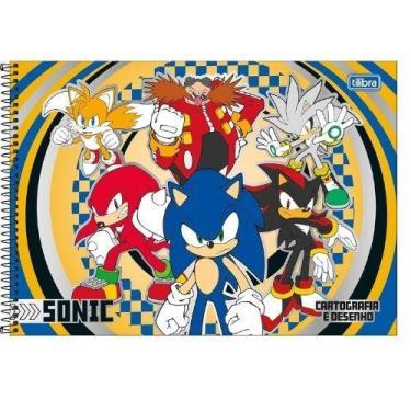 Imagem de Caderno de Cartografia e Desenho Sonic 80 Folhas - Tilibra -, Amarelo