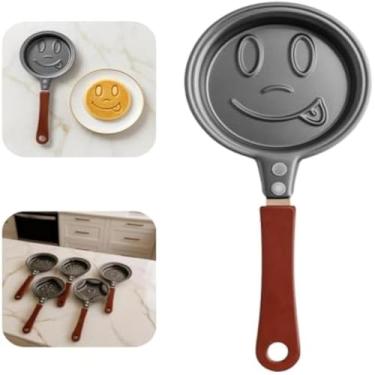 Imagem de Frigideira, panqueca, formato, porco, design, antiaderente, facil, limpeza, estilosa