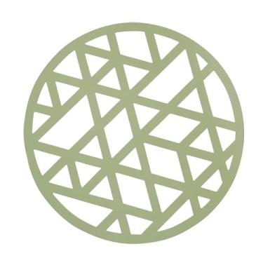 Imagem de Carregadores redondos de cartolina verde sálvia de 30,5 cm x 30,5 cm - 24 peças