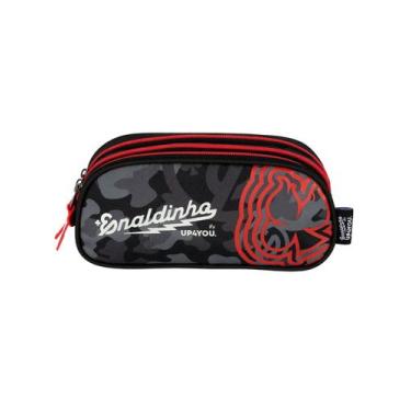 Imagem de Estojo Escolar Penal Triplo Enaldinho Youtuber ET49453 - Luxcel, preto