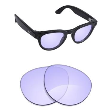 Imagem de Alphax Lentes de reposição polarizadas para óculos de sol Ray-Ban Meta Headliner RW4009F 51 mm - Opções, Roxo claro