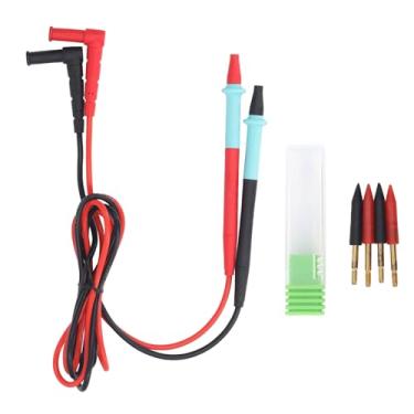 Imagem de Garosa Kit de Cabos de Teste Multímetro CAT III 1000V Sondas de Teste Elétrico de Silicone Conjunto Com 4 Pontas de Agulha Mutáveis ​​para Eletricistas e DIY
