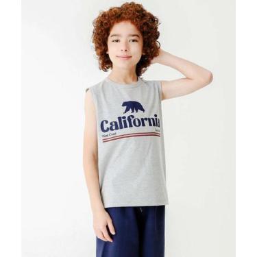 Imagem de Regata Juvenil Estampada MR Tam 10 a 16 Cinza-66174, Cinza, 10