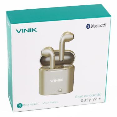 Imagem de Fone De Ouvido Bluetooth Easy W1+ Tws Dourado