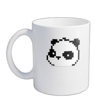 Imagem de Caneca Xícara de Café Porcelana 300ml Desenho Panda Estilo Gamer