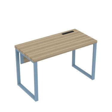 Imagem de Mesa Plataforma Unica 120x60 Pe40 Noce Naturalle-azul Dali