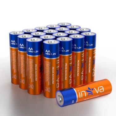 Imagem de Pilhas AA Alcalinas 20 Unidades - Alta Duração para Todos os Seus Dispositivos