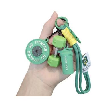 Imagem de Chaveiro De Silicone Em Forma De Placa De Peso Para Academia, Presente