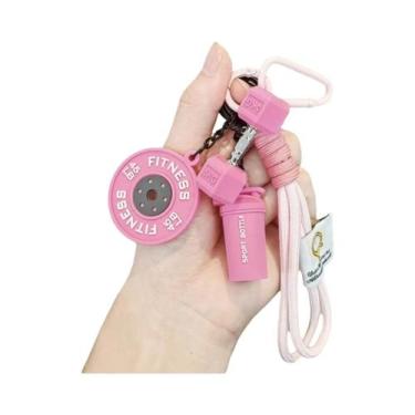 Imagem de Chaveiro De Silicone Em Forma De Placa De Peso Para Academia, Presente