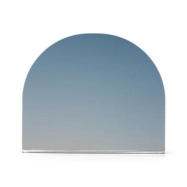 Imagem de Suporte de guardanapo acrílico gradiente laranja cinza, suporte de guardanapo de toalha de convidado em forma de U, suporte de toalha de papel para banheiro, suporte de toalha de papel de mão