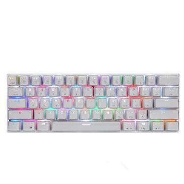 Imagem de Teclado Mecânico Motospeed Ck62 Bluetooth Branco Outemu Red