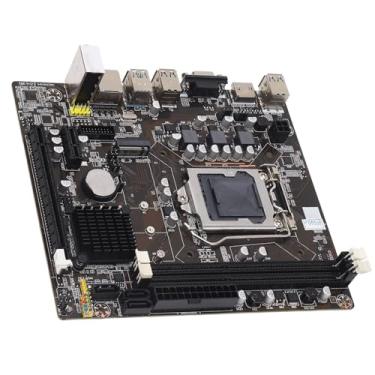 Imagem de KIMISS Placa-Mãe H61 DDR3 para Suporte de Memória LGA 1155 de 16 GB, Placa-Mãe para Jogos para PC Desktop M ATX Com DDR3 de Canal Duplo e Saída de Vídeo HD