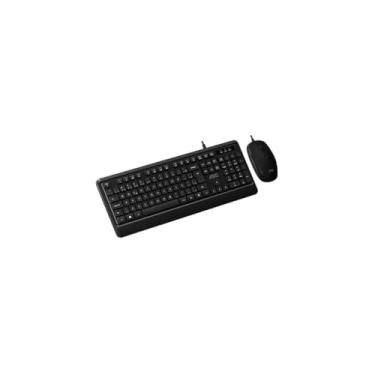 Imagem de Conjunto Teclado e Mouse Com Fio KM170, USB, ABNT2, 1000 DPI, Preto, Plug and Play, 45x16x2.5cm