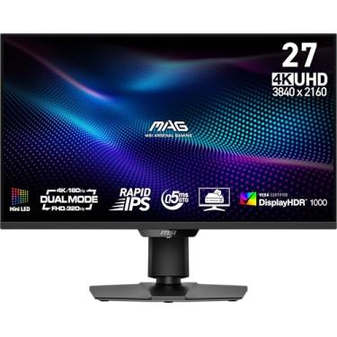 Imagem de MSI Monitor de jogos MAG 274UPDF E16M 68.6 cm 3840 x 2160 (UHD), 160Hz, AMD Adaptive-Sync, HDR Ready, HDMI, porta VGA, montagem VESA, inclinação, moldura fina de 4 lados, 0,5 ms, preto