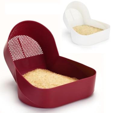 Imagem de ESCORREDOR ARROZ MASSAS MACARRAO LEGUMES LAVADOR MULTIUSO ESCORRE LAVA TUDO ALIMENTOS COZINHA PLASTICO