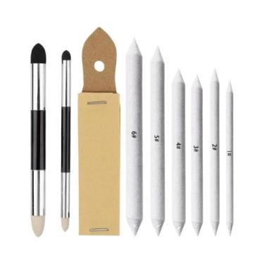 Imagem de 9 Peças De Esponjas De Desenho Laváveis E Reutilizáveis E Lixa Para Ap