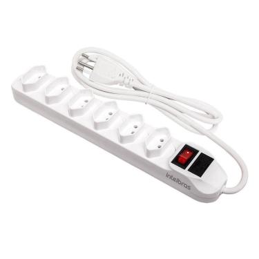 Imagem de Protetor Eletrônico C-6 Tomadas Branco Epe1006