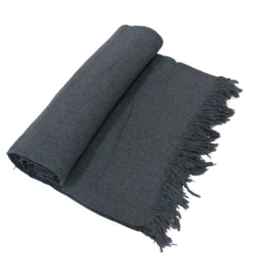 Imagem de Manta Para Sofá King Gigante 3,00 x 1,80 100% Algodão Protetor Decoração(Cinza-escuro-3 Metros)