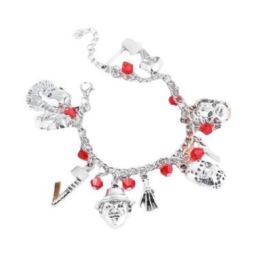 Imagem de Pingente De Bracelete De Metal DIY De Halloween Com Máscara De Jason, 