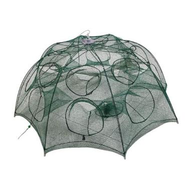 Imagem de Rede Armadilha De Peixe Covo 16 Furos Isca Pesca Pescaria Piaba Camara