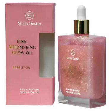 Imagem de Óleo Corporal Iluminador Pink Stella Dustin - 100 ml