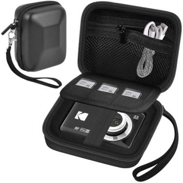 Imagem de PAIYULE Capa Para Câmera Digital Kodak Pixpro Fz55, 45, 53, 43, Wpz2, Também Camkory, Lecran, Vahoiald Vlogging Com Divisórias Armazenáveis Cartões De Memória - Somente Na Caixa