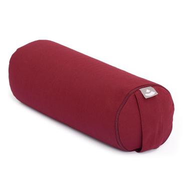 Imagem de YOGATERIA Mini Bolster Eco Almofada Cilíndrica Rolinho Yoga props Restaurativa 38cm x Ø 14cm | 1.6kg (Bordô)