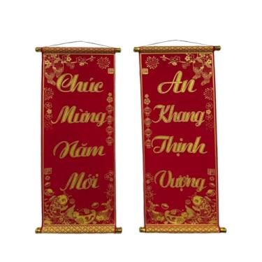 Imagem de Vaveren Versículos do Festival da Primavera, Decoração de Parede para o Ano Lunar Chunlian, Enfeite de Porta para o Ano na Sala de Estar, Style C