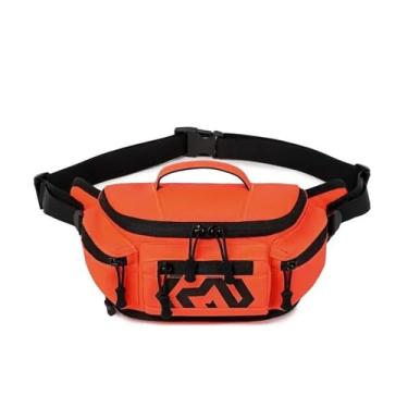 Imagem de FULNES Mochila tática para acampamento, ciclismo, esportes ao ar livre, caminhadas, caça, motocicleta, corrida, pesca, trvael, mochila de cintura, Laranja, One Size